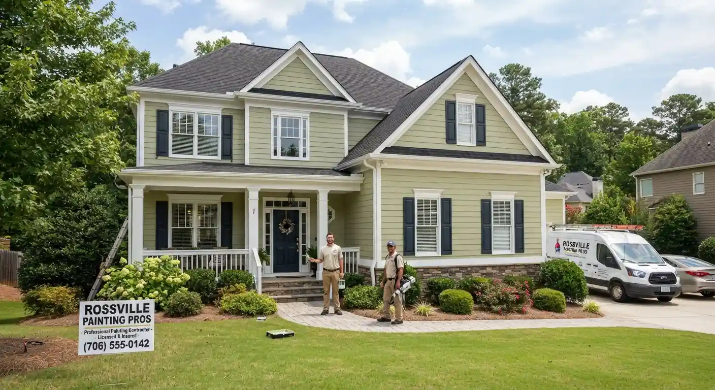 Experienced painting contractor reviewing project details